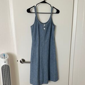 Blue lands end vintage denim/ chambray  Dress